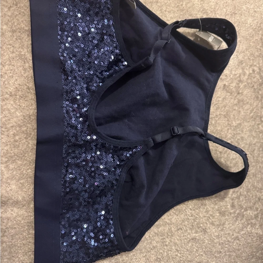 NWT Aerie Midnight Blue Large Sequin Bralette